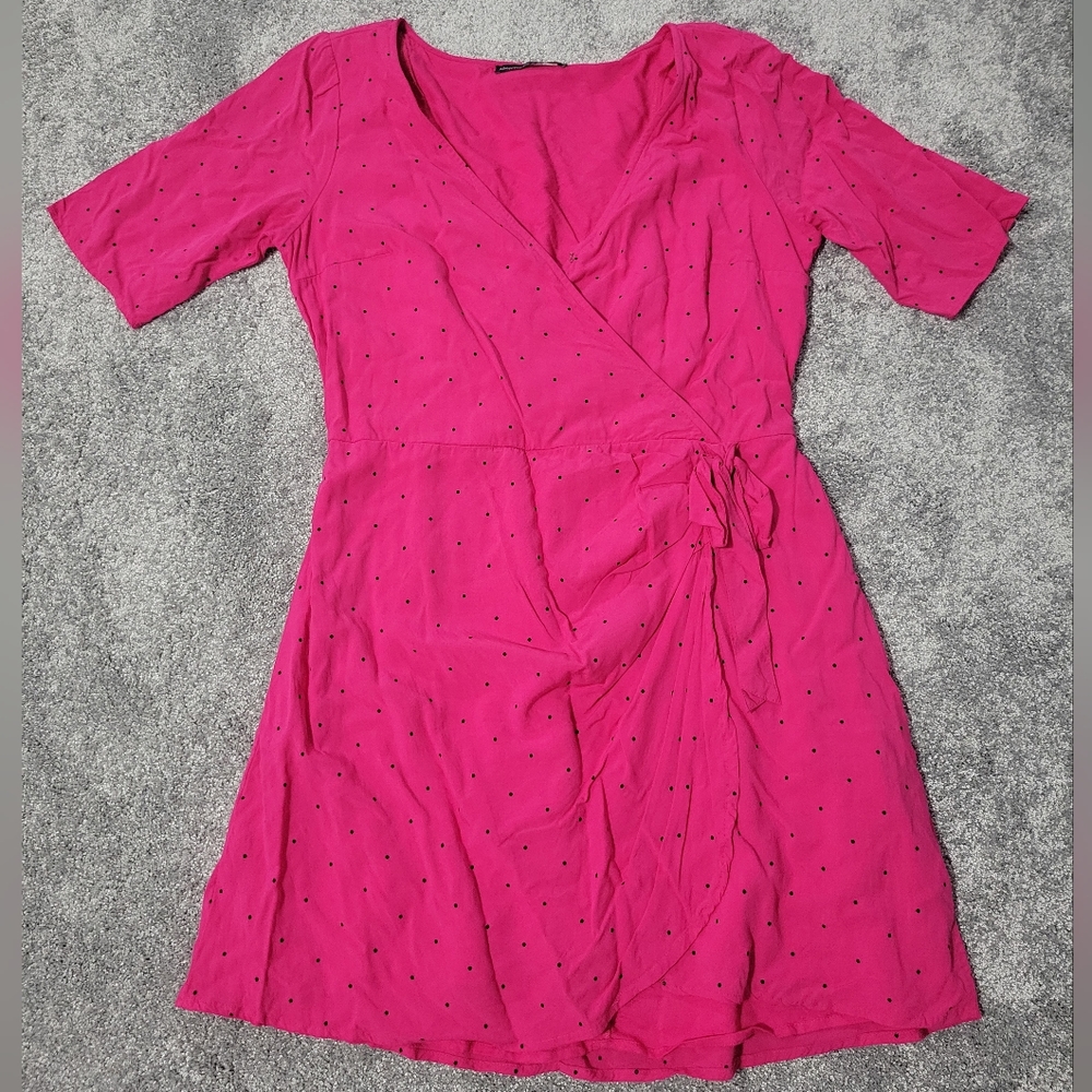 Abercrombie & Fitch Hot Pink Polkadot Dress